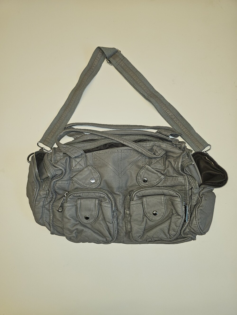 EUC | Scarleton | Gray Multi-Pocket Convertible Satchel Crossbody Bag